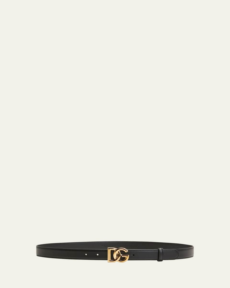 DG Ornate Logo Leather Belt